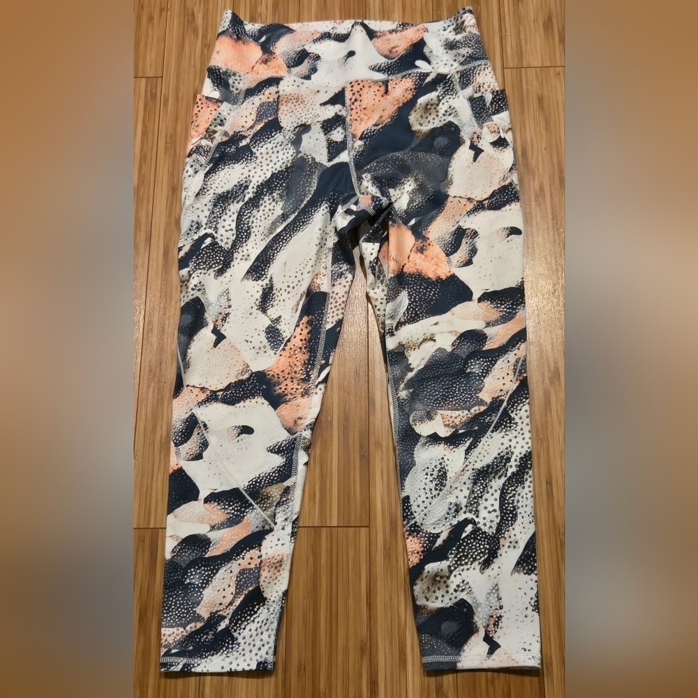 FLX Abstract Print High Waist Leggings